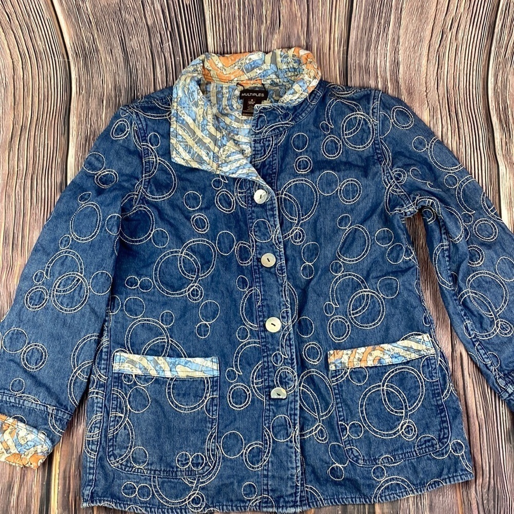 Multiples Jean Jacket- Size Small